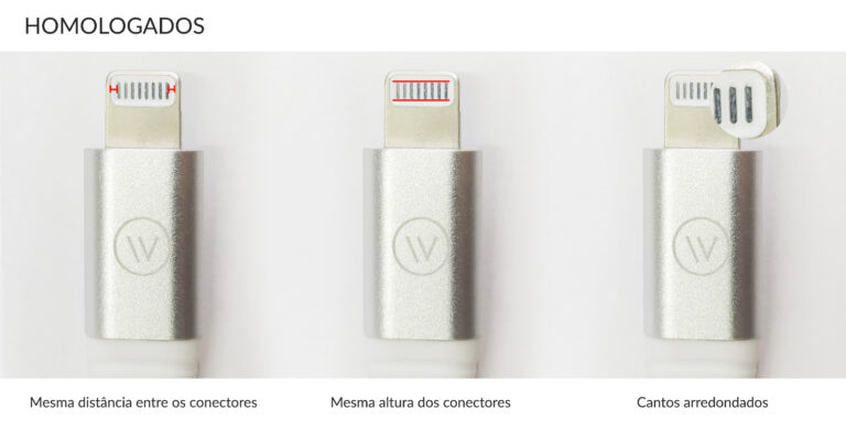 Quais são os cabos homologados pela Apple?