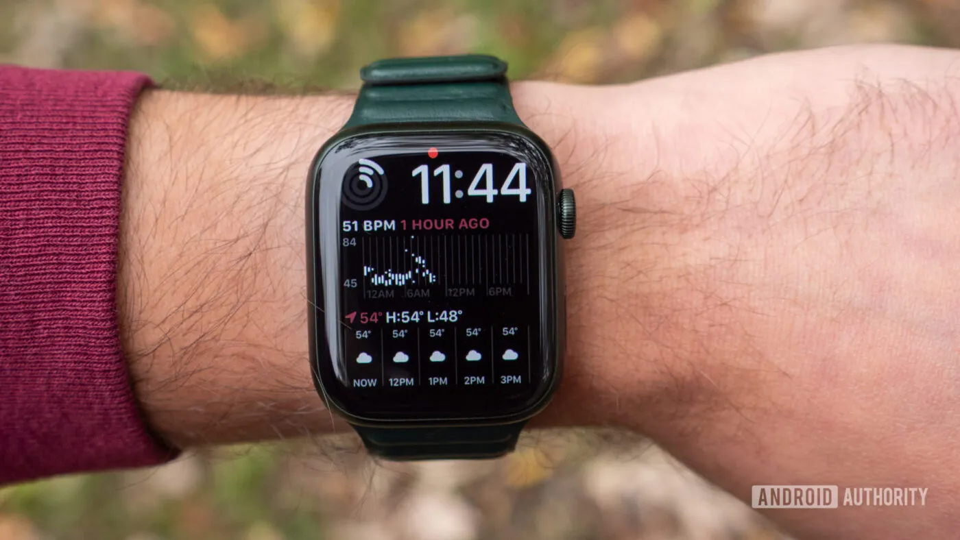O que é um pontinho vermelho no Apple Watch?