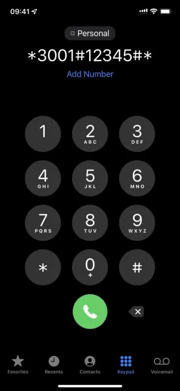 Para que serve *3001#12345#* ?