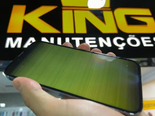 iphone 13 pro max tela piscando 
